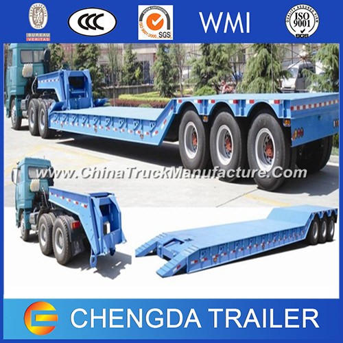 3axles China Hydraulic Low Bed Trailer