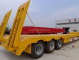 Tri Axle Hydraulic Extendable Low Bed Semi Trailer for Sale