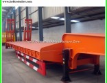 Chinese Hydraulic Ladder Low Bed Semi Trailer