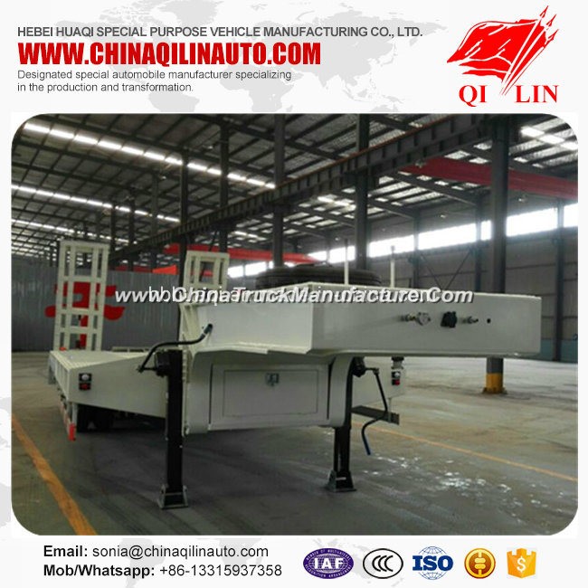 12 Meters Low Bed Semi Trailer with Hydraulic System
