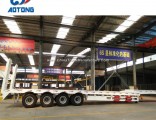 16 Wheels 275/70r22.5 Tyres 80 Tons Low Loader Trailer for Mozambique