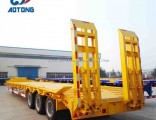 Heavy Load Hydraulic Ladder Semi Trailer 30-80tons Low Bed Trailer