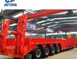 12 Wheels 275/70r22.5 Tyres Low Loader Truck Trailer for Mozambique