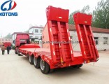 13t Fuwa Axle 50 Tons 1m Low Flatbed Trailer