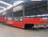 100ton Loading 4axles Hydraulic Low Loader/ Lowbed Semi Trailer for Sale
