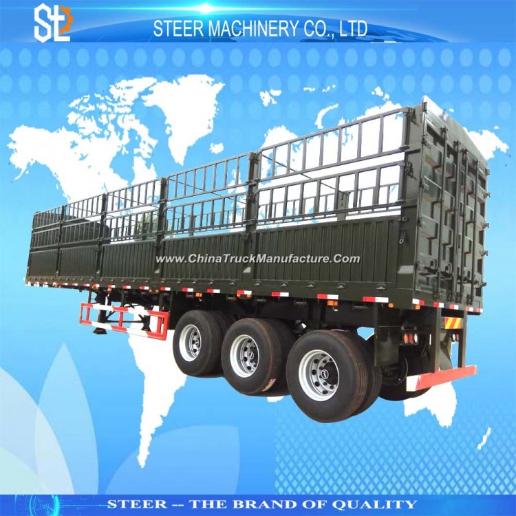 3 Axle Cargo Transport 40 Ton Cargo Truck Semi Trailer for Sale