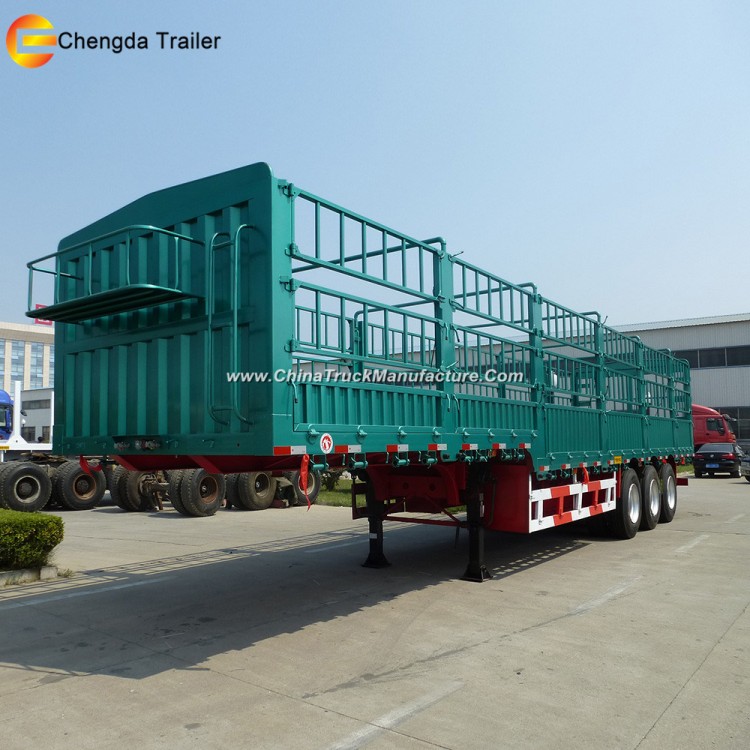 Tri Axles Heavy Duty Cargo Semi Trailer for Truck