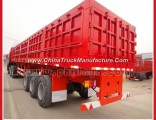 China 60-70cbm Cargo Dump Truck / Semi Box Tipper Trailer