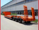 Heavy Duty Truck Semi Trailer / Cargo Platform Concave Lowbed Trailer