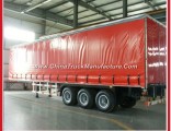 Van Cargo Box Body Truck Semi Trailer / Curtain Side Trailer