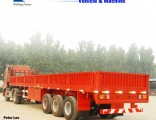 40-60ton 3axles Side Drop/Side Board/Bulk Cargo Truck Semi Trailer