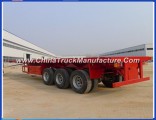 Cimc 3axles 40feet 40FT Flatbed Container Cargo Truck Trailer for Sale