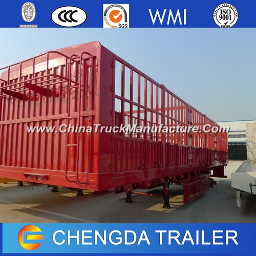 China Truck Trailer Tri-Axle Fence Semi Trailer for Sale