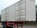 Hot Sale Carbon Steel 3 Fuhua/BPW Axles Van/Box Truck Semi Trailer for Cargo Transport