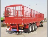 China Manufacturer Livestock, Sugar Cane, Bulk Cargo Transport 60 Ton Fence Semi Trailer