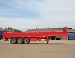 40-60 Tons Cargo Transport 3 Axles Side Wall/Plate Semi Trailer