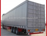 3 Axles Low Bed Cargo Transport Curtain Side Semi Trailer