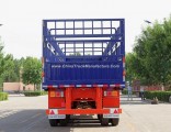 3 Fuhua/BPW Axles 60 Tons Stake/Fence Truck Semi-Trailer for Livestock Transport