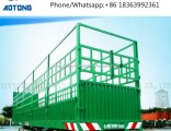 China Manufacture Aotong Brand 3 Axles Cargo Fence Semi Trailer