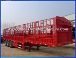 4 Axles 70 Ton Cargo Fence Trailer with Axle Lift
