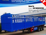 3 Axles 60tons Store House Bar Fence Semi Trailer