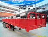 China Manufacturer Tri Axles Bulk Cargo Wall Side Board / High Wall Semi Trailer