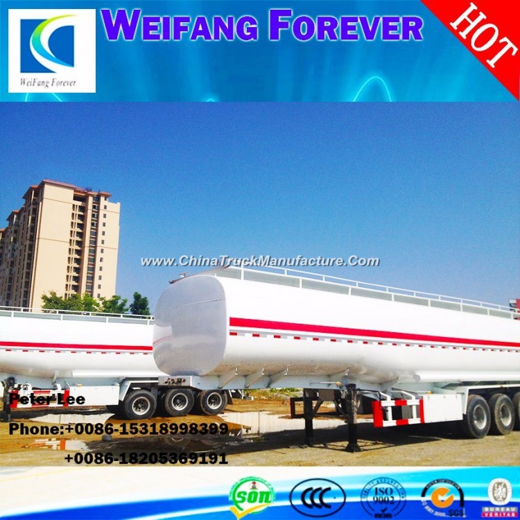 Forever 3 Axles Aluminium Alloy Oil/Fuel/Gasoline Oil Tank/Tanker Truck Trailer