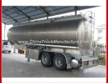 3 Axle Aluminum Alloy Tank Body Tandem Fuel Oil Tank Semi Trailer for Sale
