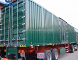 China Manufacture 3axle Dry Van Type Cargo Semi Trailer