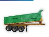Cimc Brand 3 Axles 20 Feet Container Transporting Flat Bed Dump Semi Trailer