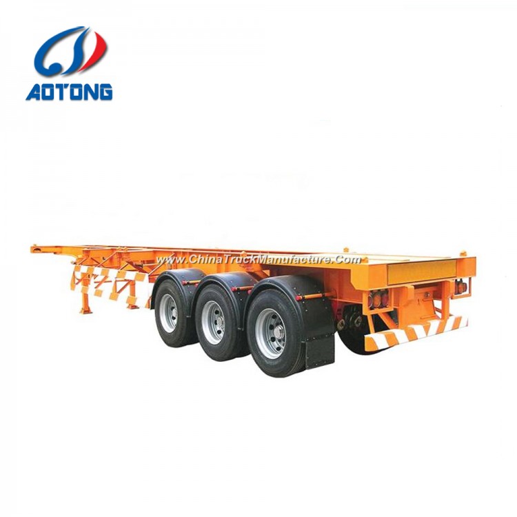 China Manufacture 3 Axle 40FT Skeleton Container Chassis/Semi Trailers