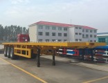 Sinotruk 3 Axle Flat Bed Container and Cargo Semi Trailer