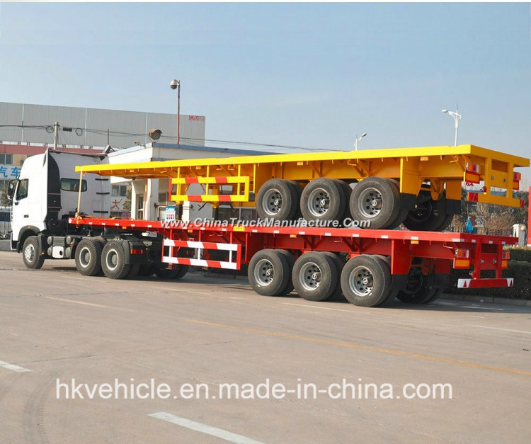 Hot Sale 40FT 20FT Quality Flatbed Container Semi Trailer