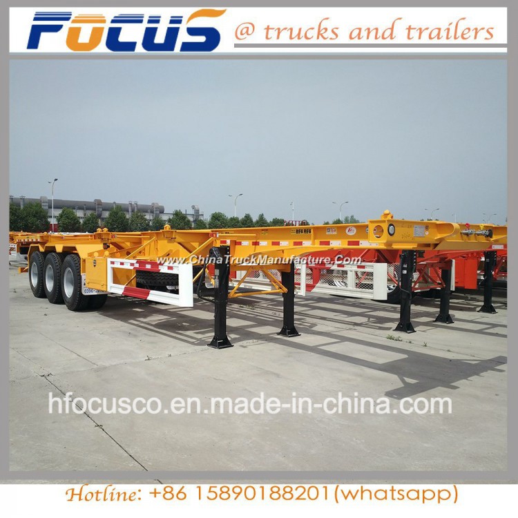 Directly Factory Skeleton 40FT Container Semi Trailer with Twist Locks