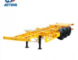 Aotong 3 Axle Terminal Port Skeleton Container Truck Trailers Manufacturers