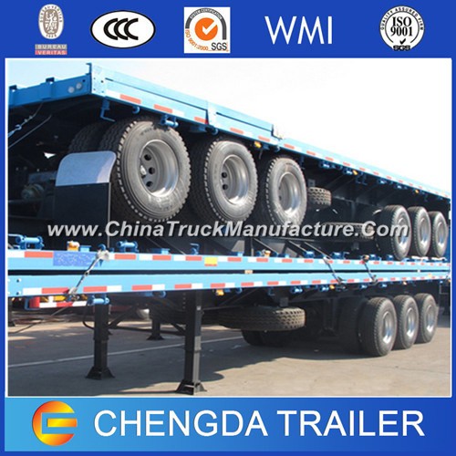 35ton Widely Used 40FT Flatbed Container Truck Trailers for Sale