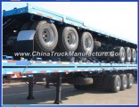 35ton Widely Used 40FT Flatbed Container Truck Trailers for Sale