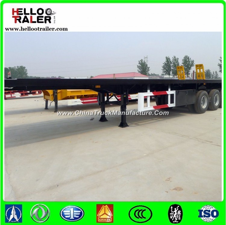 40FT 3 Axles 12.5m Flatbed Container Trailer Flat Bed Truck Trailer