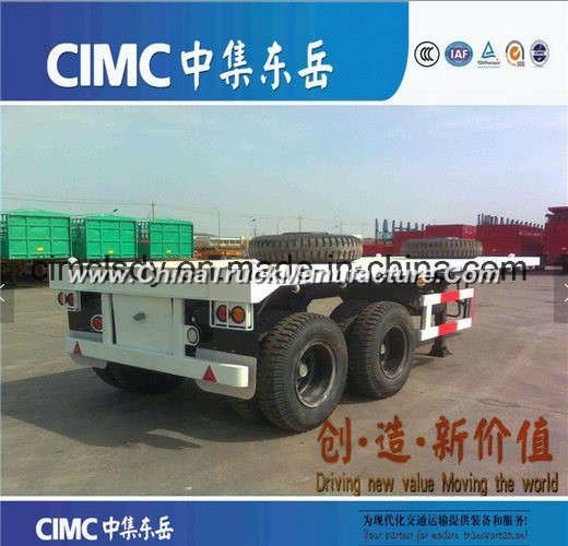 Cimc Tridem Axle Container Chassis Flatbed Semi Trailer