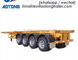 2/3 Axle 40FT Skeleton Container Chassis Semi Trailer for Philippines