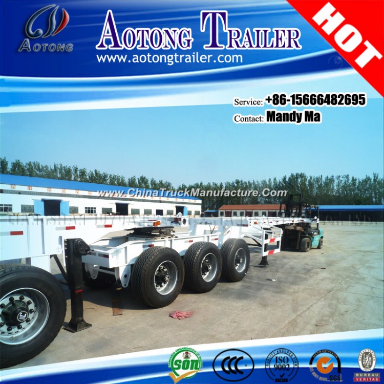 20FT + 40FT Container Chassis Trailer, Interlink Skeleton Container Semi Trailer