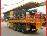 3 Axle 40 FT 50 Tons Flatbed Chassis Semi Trailer for Container Transportation