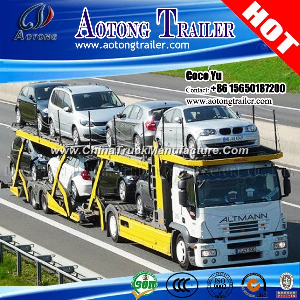 3 Axles Frame Chassis 12units Car SUV Transporting Trailer
