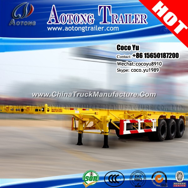 20ft-45ft Sliding Chassis Container Trailer with Air Suspension
