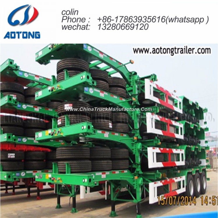 2/3 Axle Skeletal Container Chassis/20FT Container Frame Semi Trailer