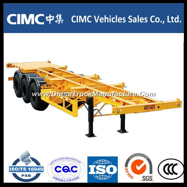 Cimc 40 Ton 40FT Container Skeleton Chassis Semi-Trailer