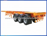 Skeleton Tandem Container Chassis Trailer with 12wheel 40ton