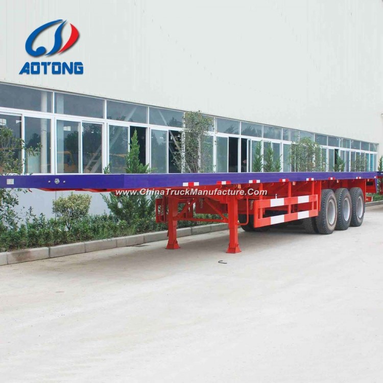 Hot Sale 3axle Flatbed Container Carrier Trailers (skeleton chassis optional)