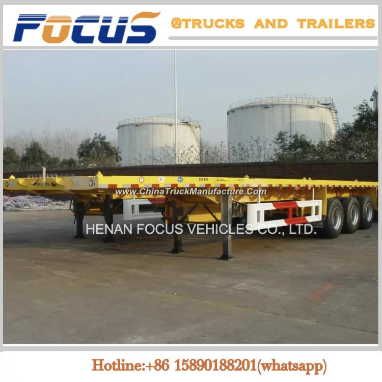 20FT 40FT Container Carrying Special Truck Semi Trailer for Sale