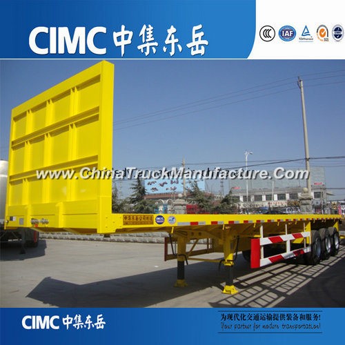 Cimc 3 Axles 40FT Flatbed Container Flat Bed Semi Trailer